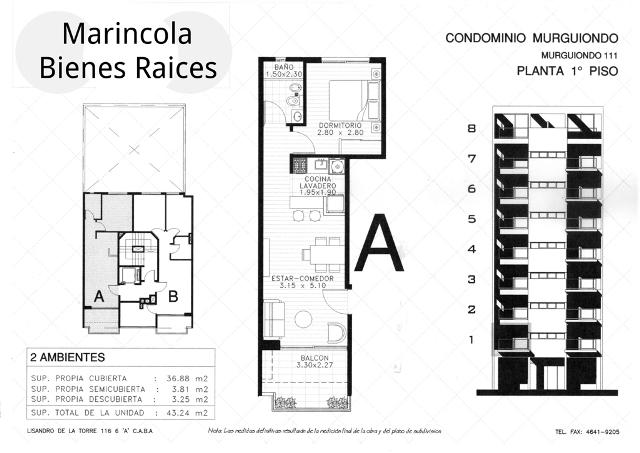 Emprendimiento 2 Ambientes C/balcon - Imagen# 8