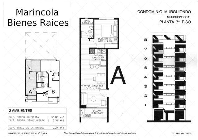 Emprendimiento 2 Ambientes C/balcon - Imagen# 14